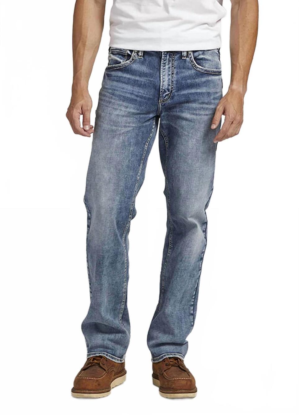 NEW SILVER JEANS CO allan relaxed fit jeans in indigo